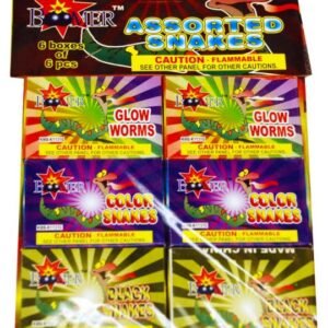 ASSORTED COLORED SNAKES (CASE) 144/6