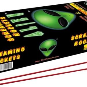 SCREAMING ALIEN WHISTLING BOTTLE ROCKETS (CASE) 20/12/12