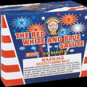RED, WHITE AND BLUE SALUTE 24 SHOTS (CASE) 12/1