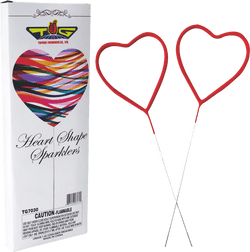 HEART SHAPE SPARKLER (CASE) 100/6