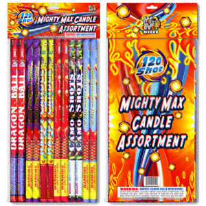 MIGHTY MAX CANDLE ASST. 10 SHOTS(CASE) 12/12