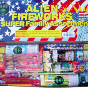ALIEN FIREWORKS SUPER FAMILY ASSORTMENT (CASE) 8/1